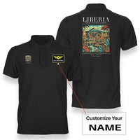 Thumbnail for LIBERIA - Poster - Double-Side Polo - Black + Name