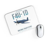 Thumbnail for F4U-1D Corsair design on white rectangle mouse pad