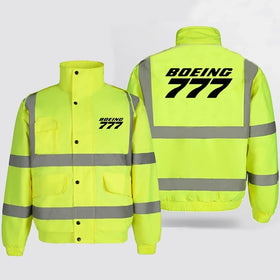 Boeing 777 & Text Reflective Winter Jackets