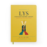 Thumbnail for Lyon-Saint Exupéry Airport (LYS) design on yellow notebook