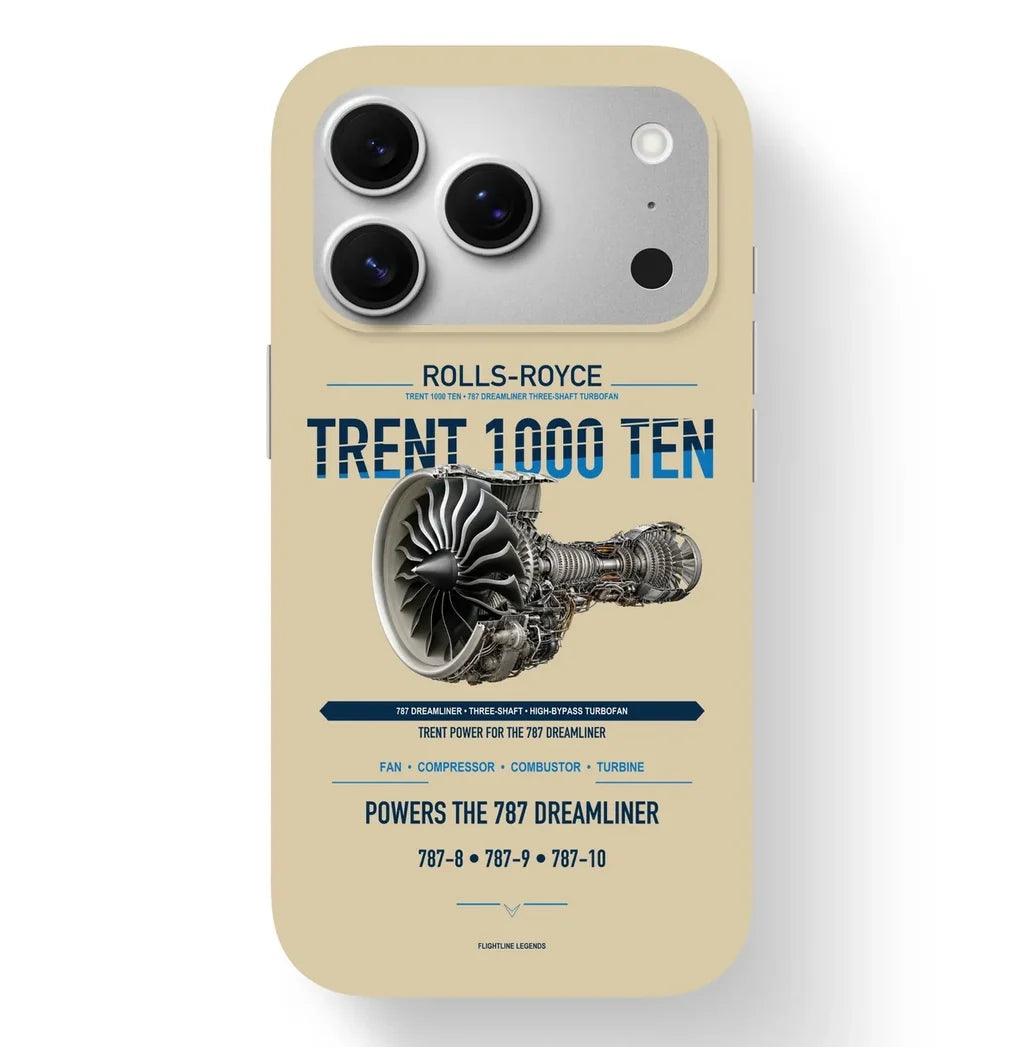 TRENT 1000 TEN Case design on beige iphone case