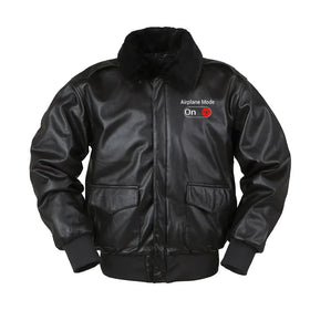 Airplane Mode On Leather Bomber Jackets