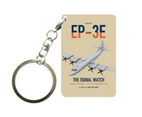 Thumbnail for EP-3E ARIES II design on beige designed key chain, double-side print