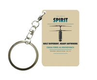 Thumbnail for Ascent AeroSystems Spirit Key Chain design on beige key chain