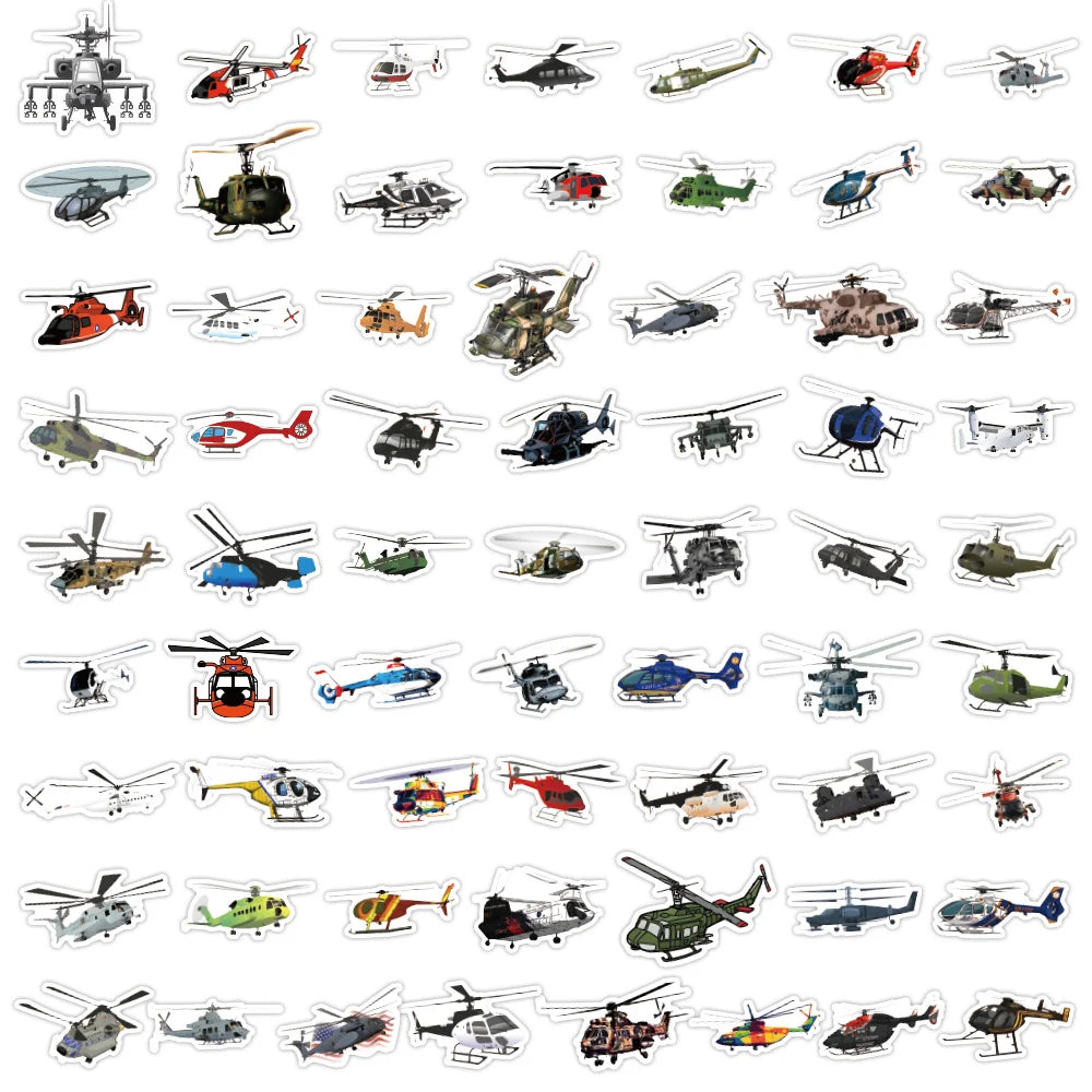 Helicopter Sticker - view 2