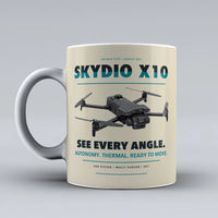 Thumbnail for X10 Mug design on beige skydio