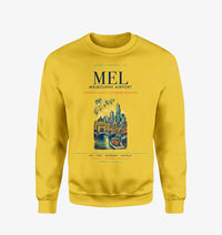 Thumbnail for Melbourne Airport (MEL) design on yellow sweatshirt