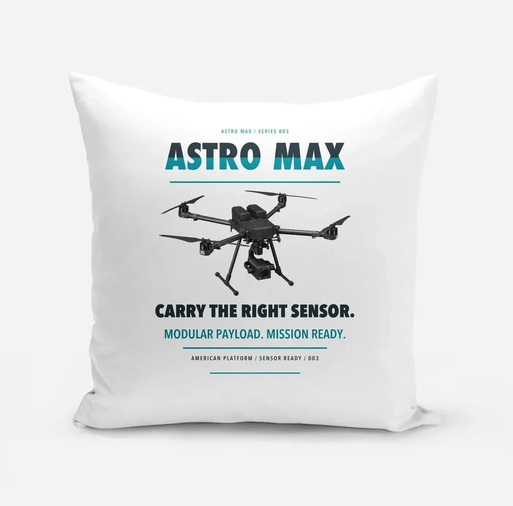 Freefly Astro Max design on white pillow