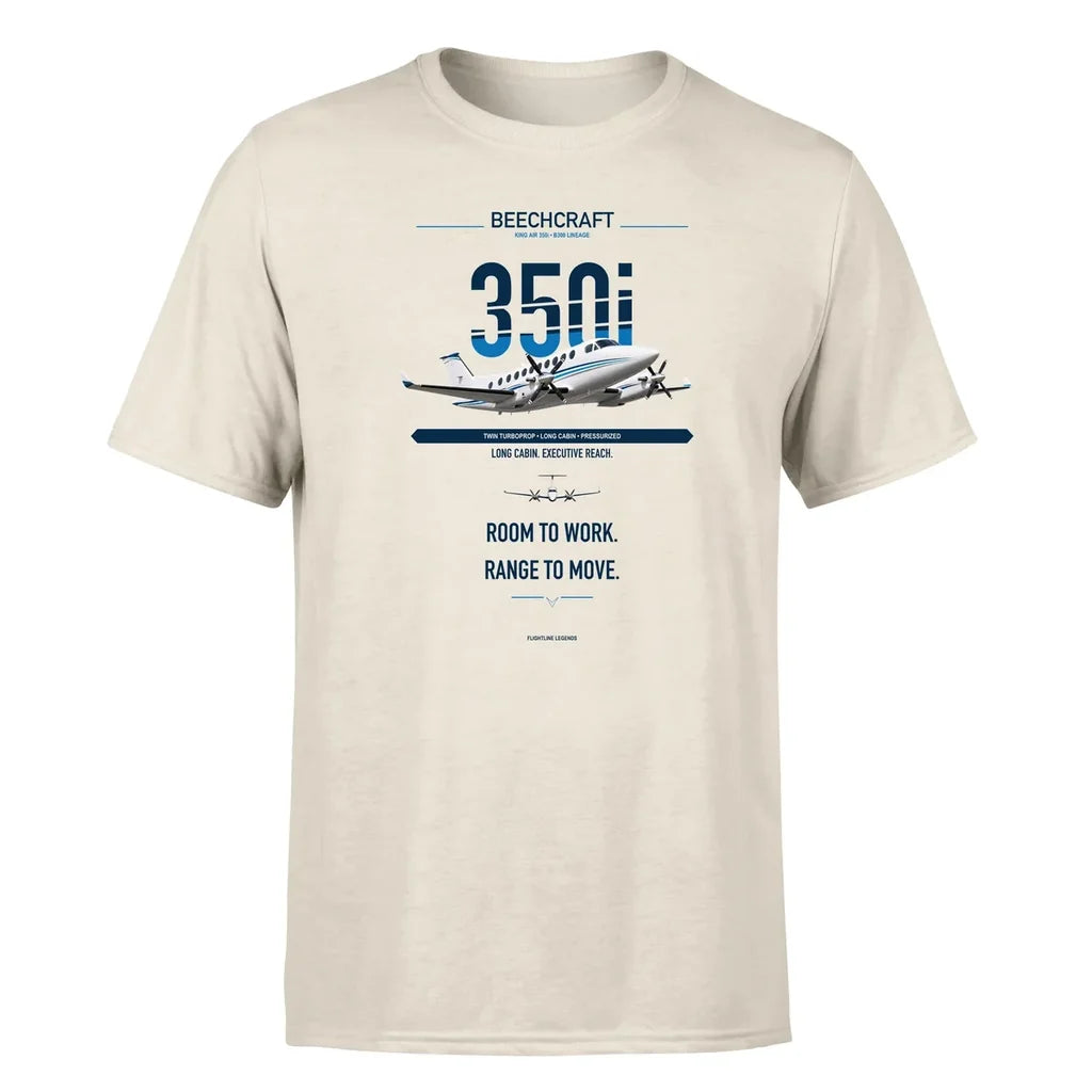 King Air 350i design on beige single side