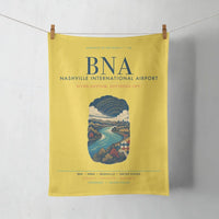 Thumbnail for Nashville International Airport (BNA) design on yellow towel