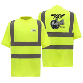 Boeing 787 & GENX Engine Reflective Polo & T-Shirts