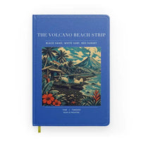 Thumbnail for VINTAGE G4405 - The Volcano Beach Strip - Designed Notebooks design on blue