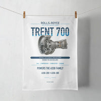Thumbnail for TRENT 700 design on white towel