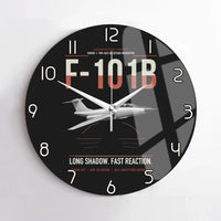 Thumbnail for F-101B Voodoo design on black no frame wall clock