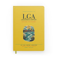 Thumbnail for New York LaGuardia Airport (LGA) design on yellow notebook