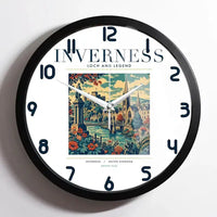 Thumbnail for INVERNESS - Poster - Wall Clock Framed - White
