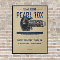 Thumbnail for PEARL 10X vertical canvas print - framed - beige background