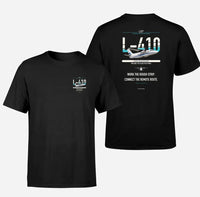 Thumbnail for LET L-410 UVP-E20 design on black t shirt