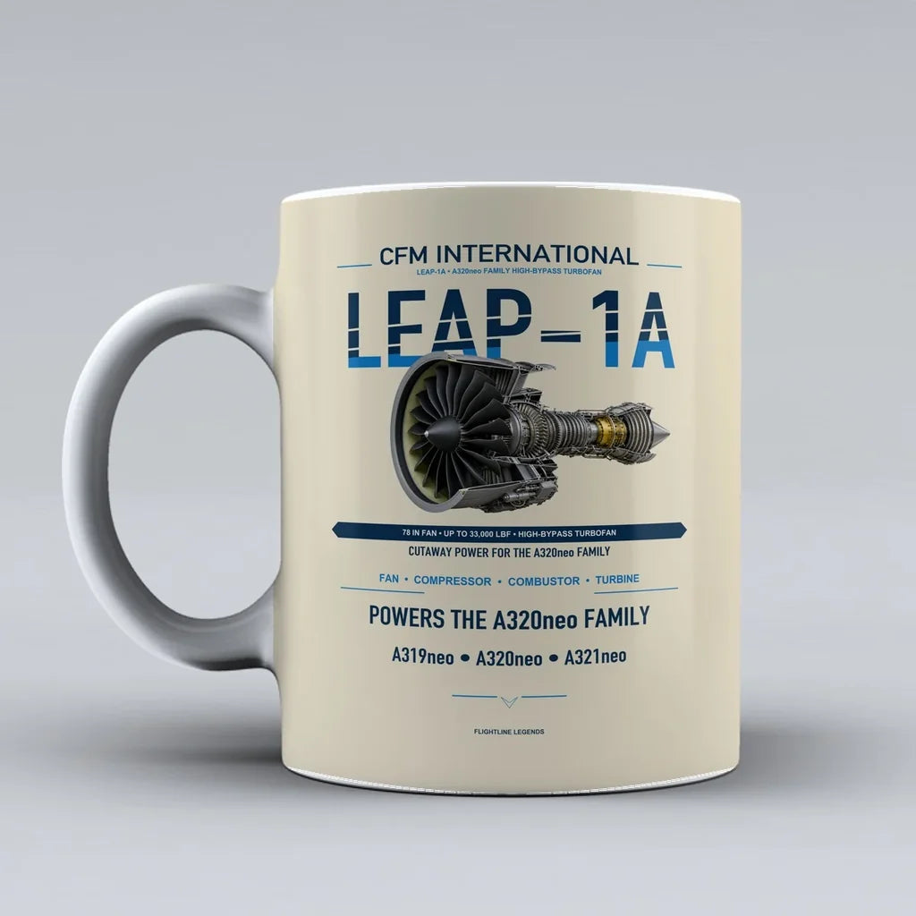 Mug design on beige leap 1a