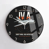 Thumbnail for Dassault Mystère IV A design on black no frame wall clock