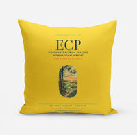 Thumbnail for Northwest Florida Beaches International Airport (ECP) design on yellow pillow