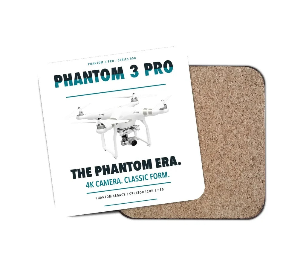 DJI Phantom 3 Professional design on white 1 piece coaster
