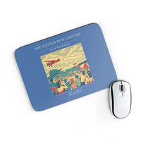 Thumbnail for VINTAGE G4472 - The Banner Tow Letters - Designed Mouse Pads design on blue rectangle