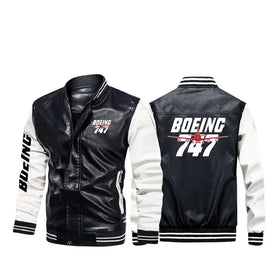 Amazing Boeing 747 Stylish Leather Bomber Jackets