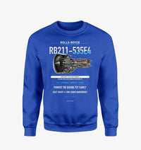 Thumbnail for RB211-535E4 design on blue sweatshirt