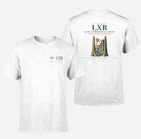 Thumbnail for Luxor International Airport (LXR) design printed on white double-side t-shirt