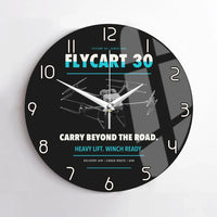 Thumbnail for DJI FlyCart 30 design on black no frame wall clock