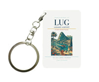 Thumbnail for Lugano Airport (LUG) design on white key chain