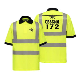 Cessna 172 & Plane Reflective Polo T-Shirts