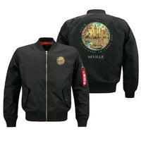 Thumbnail for SEVILLE - Badge - Bomber Jacket - Black