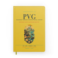 Thumbnail for Shanghai Pudong International Airport (PVG) design on yellow notebook