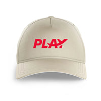 Thumbnail for Play Airlines logo printed on beige cap