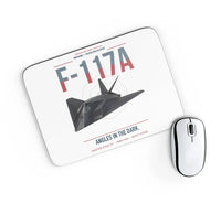 Thumbnail for F-117A Nighthawk design on white rectangle mouse pad