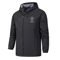 Thumbnail for Trust Me I'm A Pilot Rain Jacket - view 2