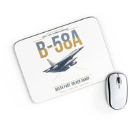 Thumbnail for B-58A Hustler design on white rectangle mouse pad