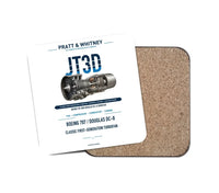 Thumbnail for JT3D design on white 1 piece coaster