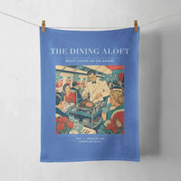 Thumbnail for VINTAGE G4217 - The Dining Aloft - Designed Towels design on blue