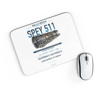 Thumbnail for SPEY 511 design on white rectangle mouse pad