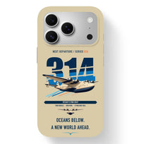 Thumbnail for Boeing 314 Clipper design on beige magsafe iphone case