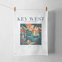 Thumbnail for KEY WEST - Poster - Towel - White