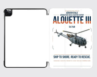 Thumbnail for Aérospatiale SA 316B Alouette III design on white ipad tablet case