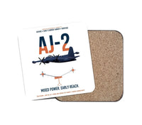 Thumbnail for AJ-2 Savage Tanker design on white 1 piece coaster
