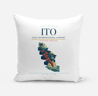 Thumbnail for Hilo International Airport (ITO) design on white pillow