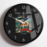 Thumbnail for VINTAGE G4101 - The Skycap - Designed Wall Clocks design on black framed