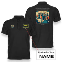 Thumbnail for VINTAGE G4467 - The Wide Cabin Mockup - Double-Side Polo T-Shirt design on black+name
