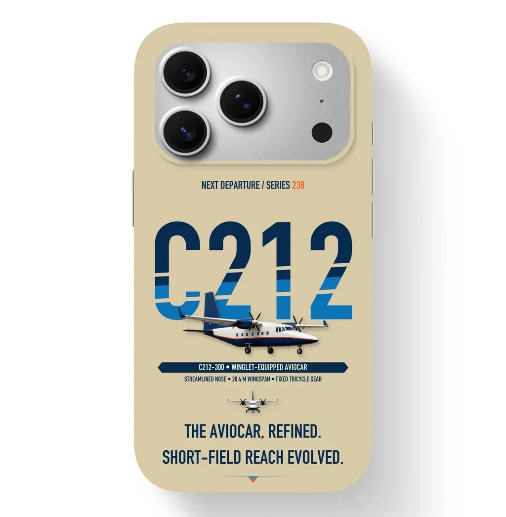 CASA C-212-300 Aviocar Case design on beige iphone case